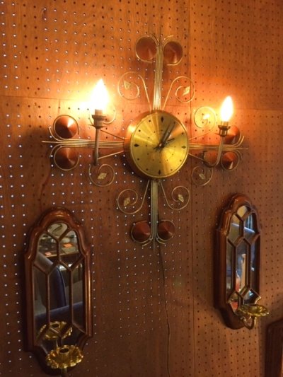 画像1: Lighting Wall Clock