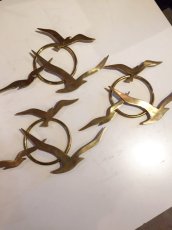 画像2: 3Bird×3 Brass Wall Sculpture (2)