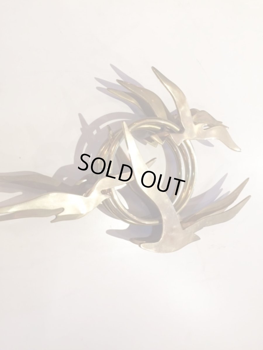 画像4: 3Bird×3 Brass Wall Sculpture (4)