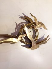 画像4: 3Bird×3 Brass Wall Sculpture (4)