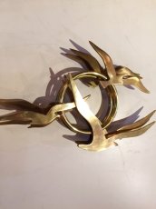 画像5: 3Bird×3 Brass Wall Sculpture (5)