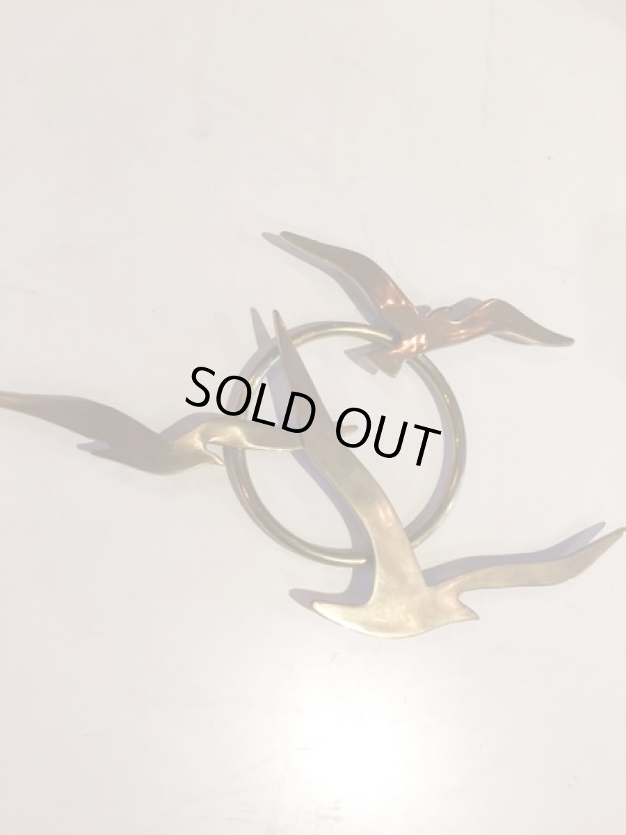 画像3: 3Bird×3 Brass Wall Sculpture (3)