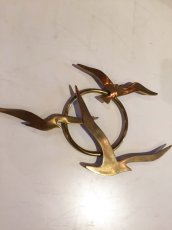 画像3: 3Bird×3 Brass Wall Sculpture (3)