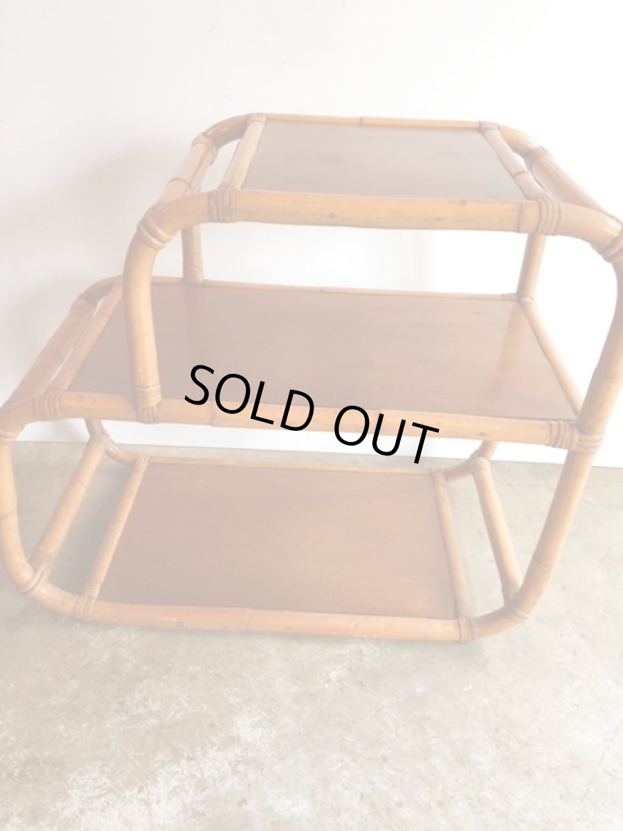 画像2: Rattan Side Table  (2)