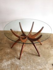 画像1: Glass Circle Table (1)