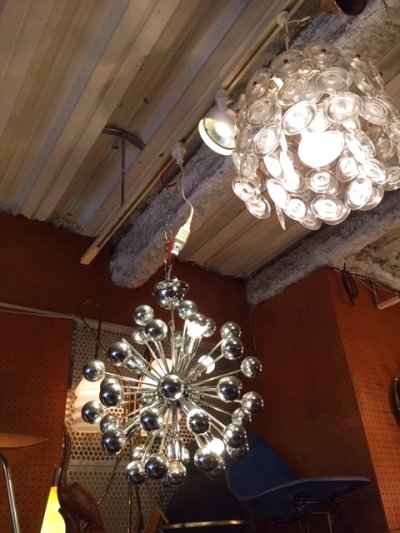 画像2: " Sputnik"Chrome Pendant Light