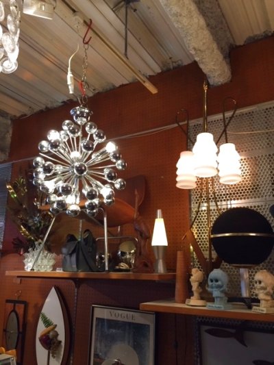 画像3: " Sputnik"Chrome Pendant Light