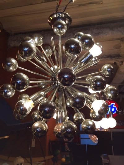 画像1: " Sputnik"Chrome Pendant Light