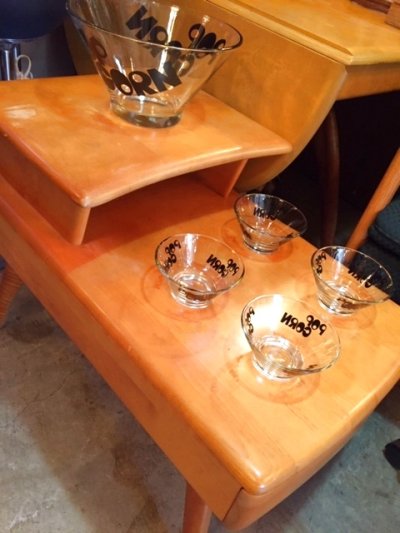 画像2: "POP CORN"Glass Bowl