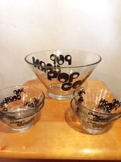 画像1: "POP CORN"Glass Bowl (1)