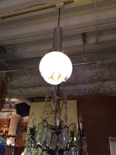 画像3: Modern Chrome Pendant Light