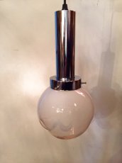 画像1: Modern Chrome Pendant Light (1)