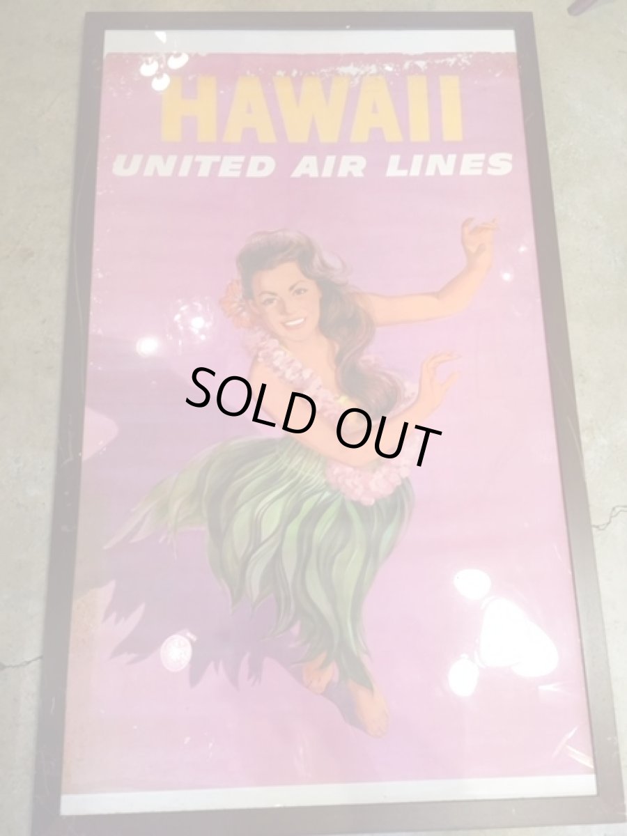 画像1: "UNITED " Hawaii poster (1)