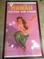 画像1: "UNITED " Hawaii poster (1)