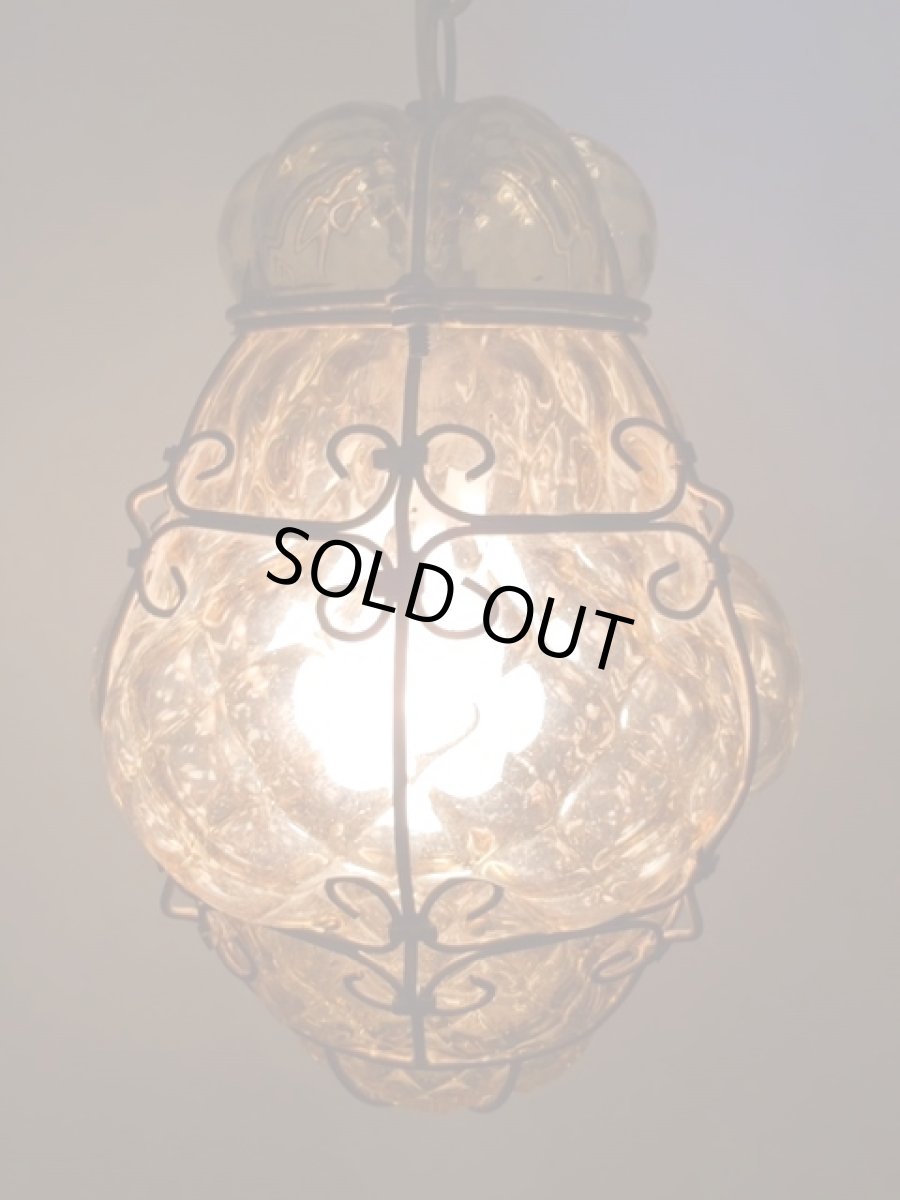 画像4: "Murano" AnberGrass Pendant Light (4)