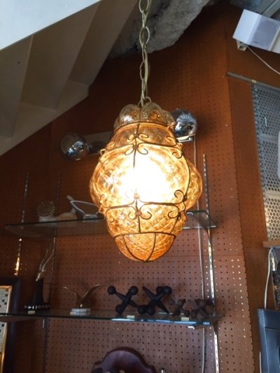 画像3: "Murano" AnberGrass Pendant Light