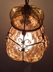 画像2: "Murano" AnberGrass Pendant Light (2)