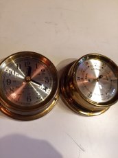 画像1: "SETH THOMAS" Marine Clock＆Berometer (1)