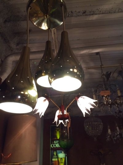 画像2: Vintage 3灯Pendant Light 