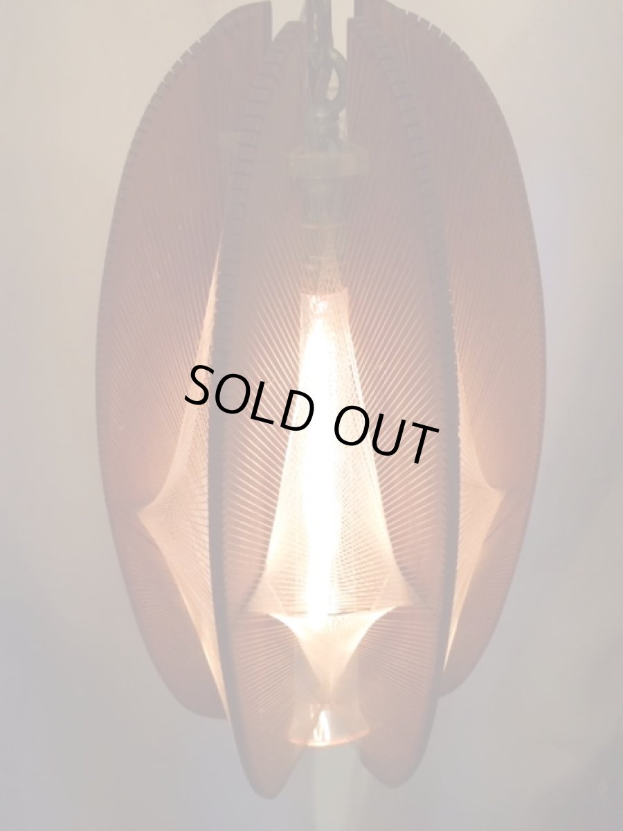 画像5: "Strings"Wood Pendant Light (5)