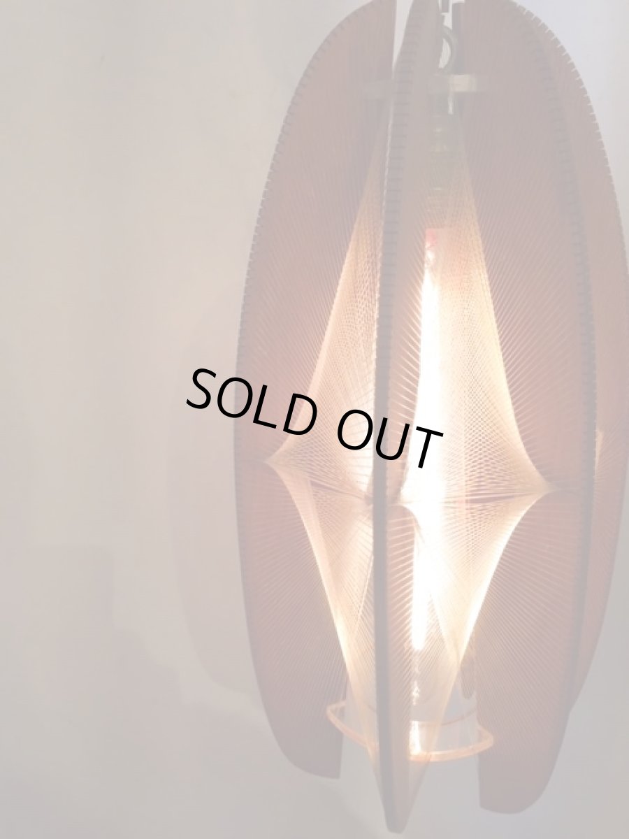 画像6: "Strings"Wood Pendant Light (6)