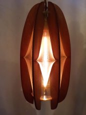 画像1: "Strings"Wood Pendant Light (1)