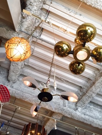 画像2: Vintage 3灯Pendant Light 