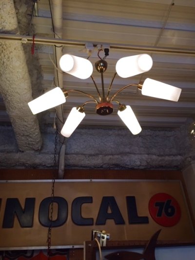 画像2: Vintage 6灯Pendant Light 