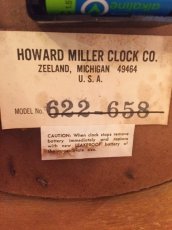 画像6:  "HOWARD MILLER" Wall Clock (6)