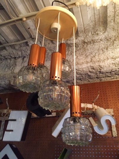 画像1: "Space Age"5連Pendant Light 