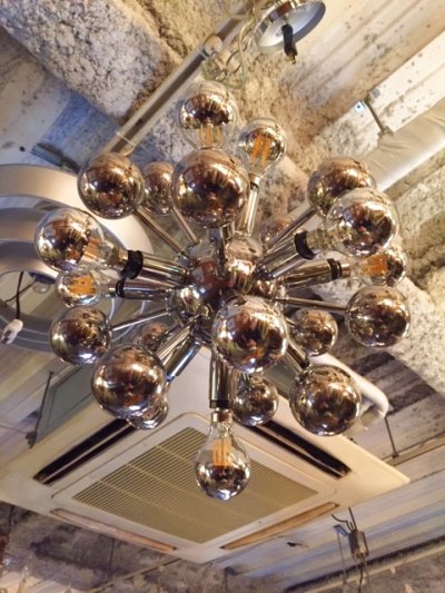 画像3: " Sputnik"Chrome Pendant Light