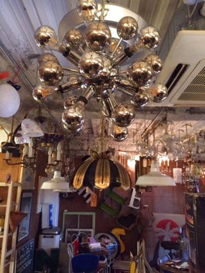 画像2: " Sputnik"Chrome Pendant Light