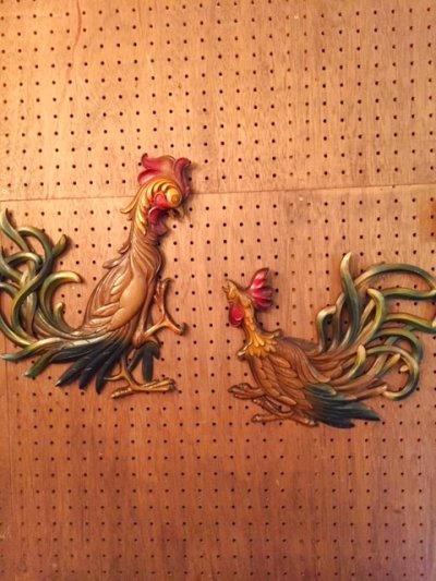 画像1: "SYROCO" Rooster Wall Hang