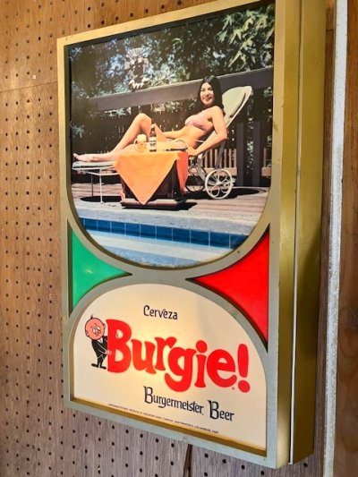 画像1:  “Burgermeister” Beer Sign