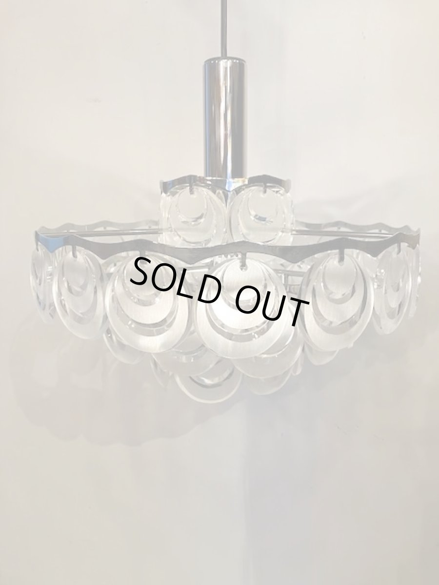 画像1: Modern Lucite Pendant Light  (1)