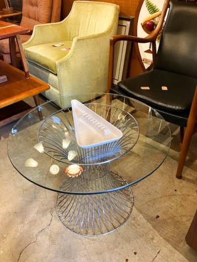 画像2: Modern Glass  Table
