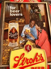 画像8:  “Stroh's” Beer Sign (8)