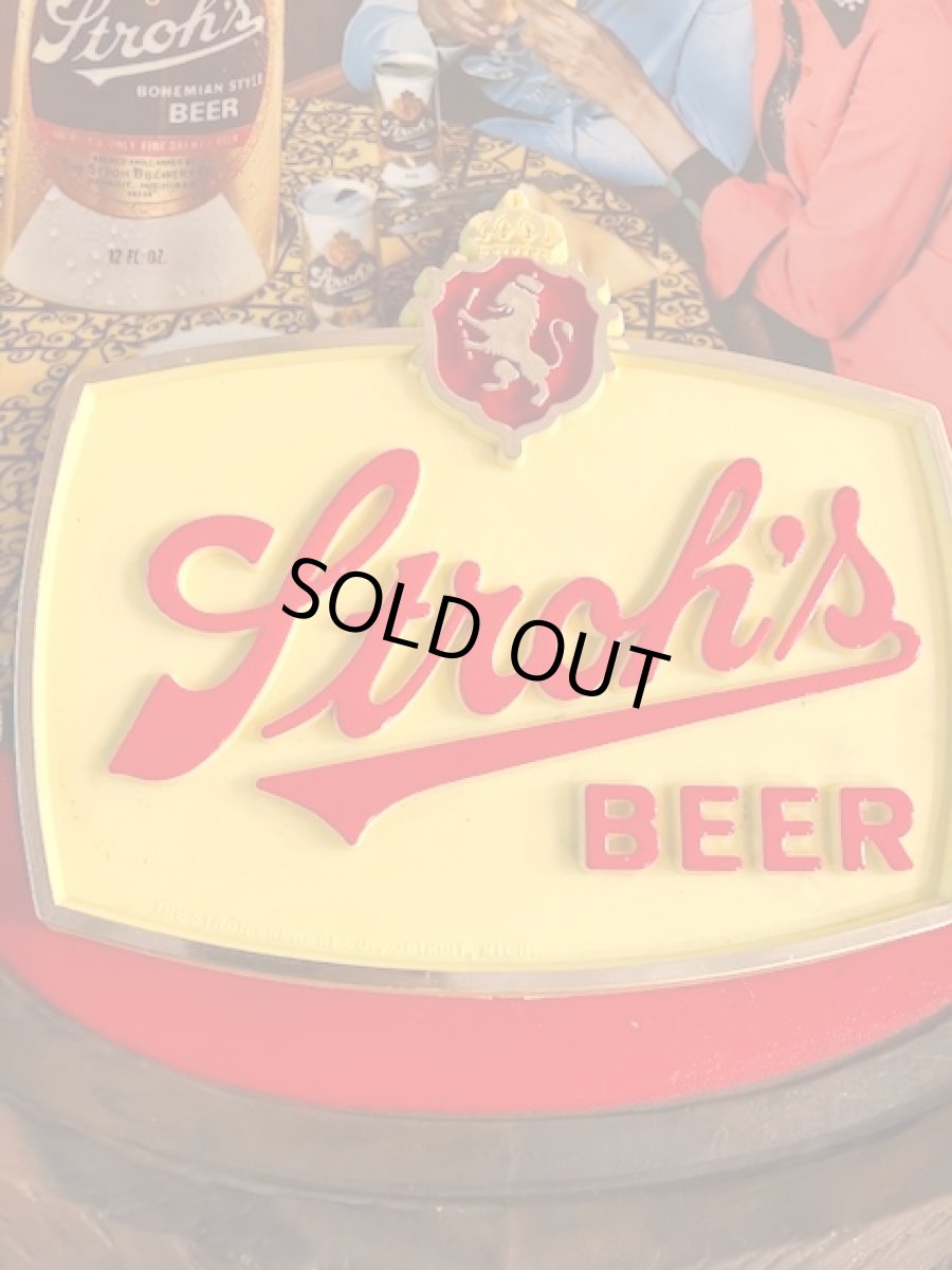 画像7:  “Stroh's” Beer Sign (7)