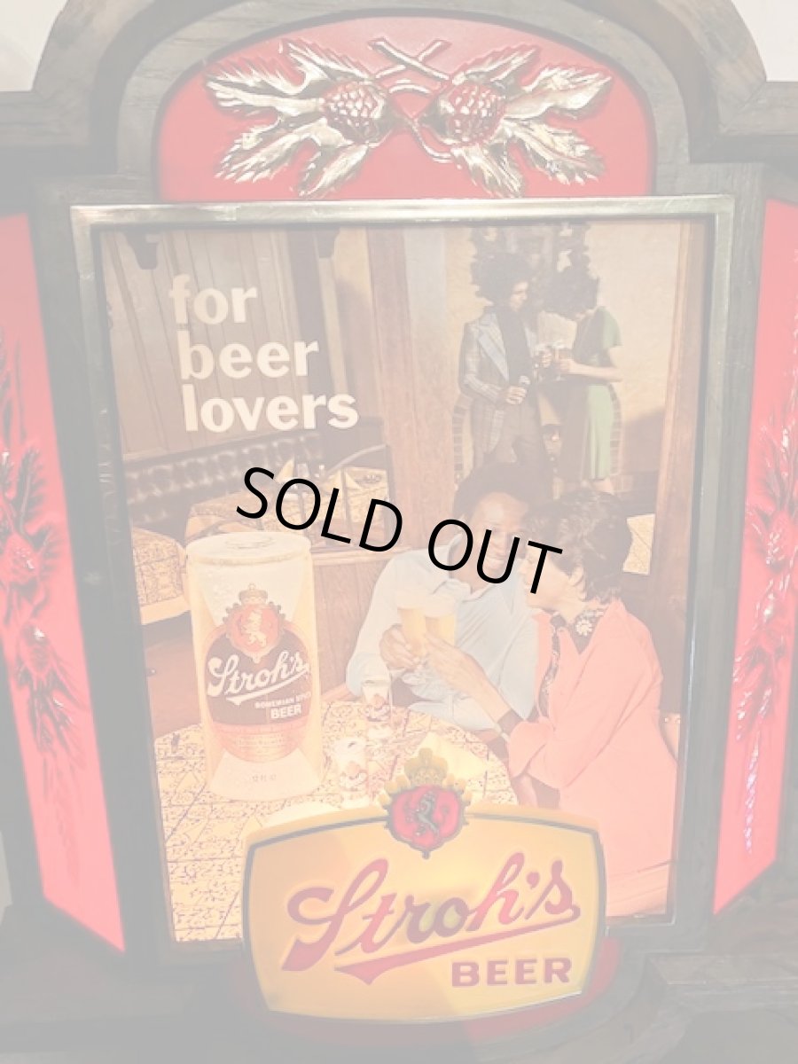 画像5:  “Stroh's” Beer Sign (5)