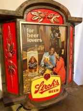 画像1:  “Stroh's” Beer Sign (1)