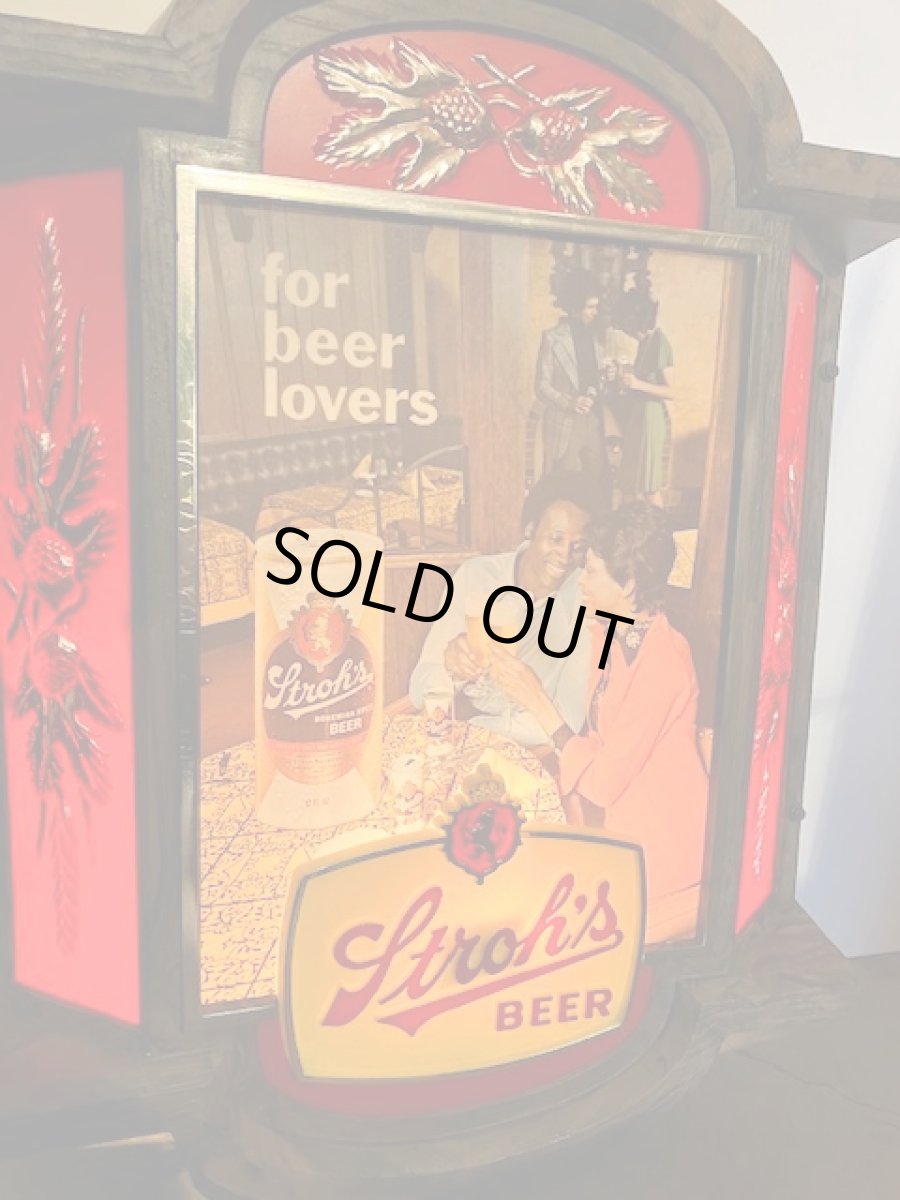 画像3:  “Stroh's” Beer Sign (3)