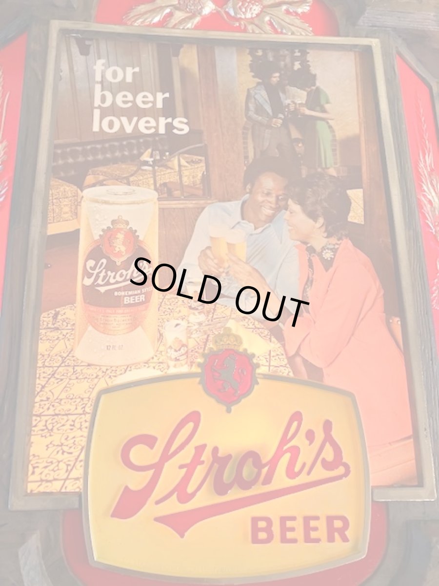 画像2:  “Stroh's” Beer Sign (2)