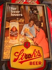 画像2:  “Stroh's” Beer Sign (2)
