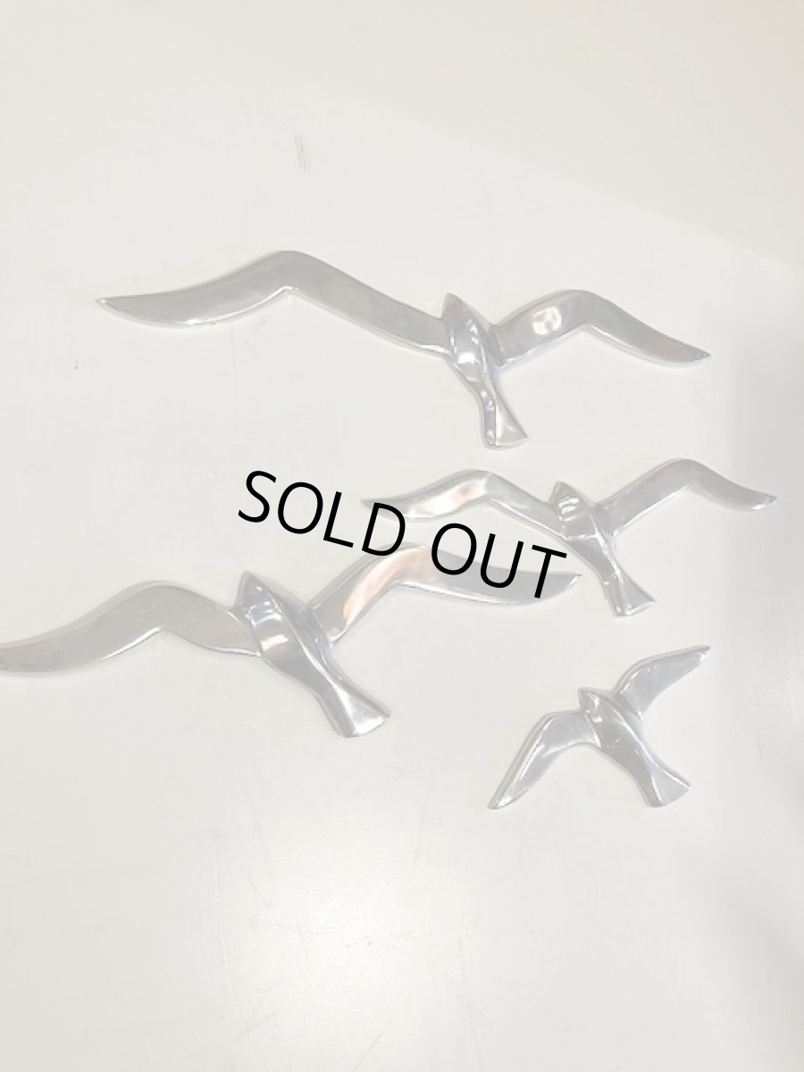 画像1: 4Bird Chrome Wall Sculpture (1)