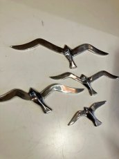 画像2: 4Bird Chrome Wall Sculpture (2)