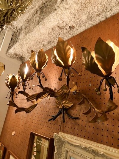 画像3: Vintage Flower Wall Lamp