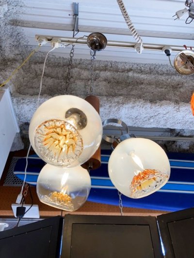 画像1: "Murano"  3灯Pendant Light