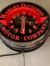 画像3: " Harley Davidson" Neon Clock (3)