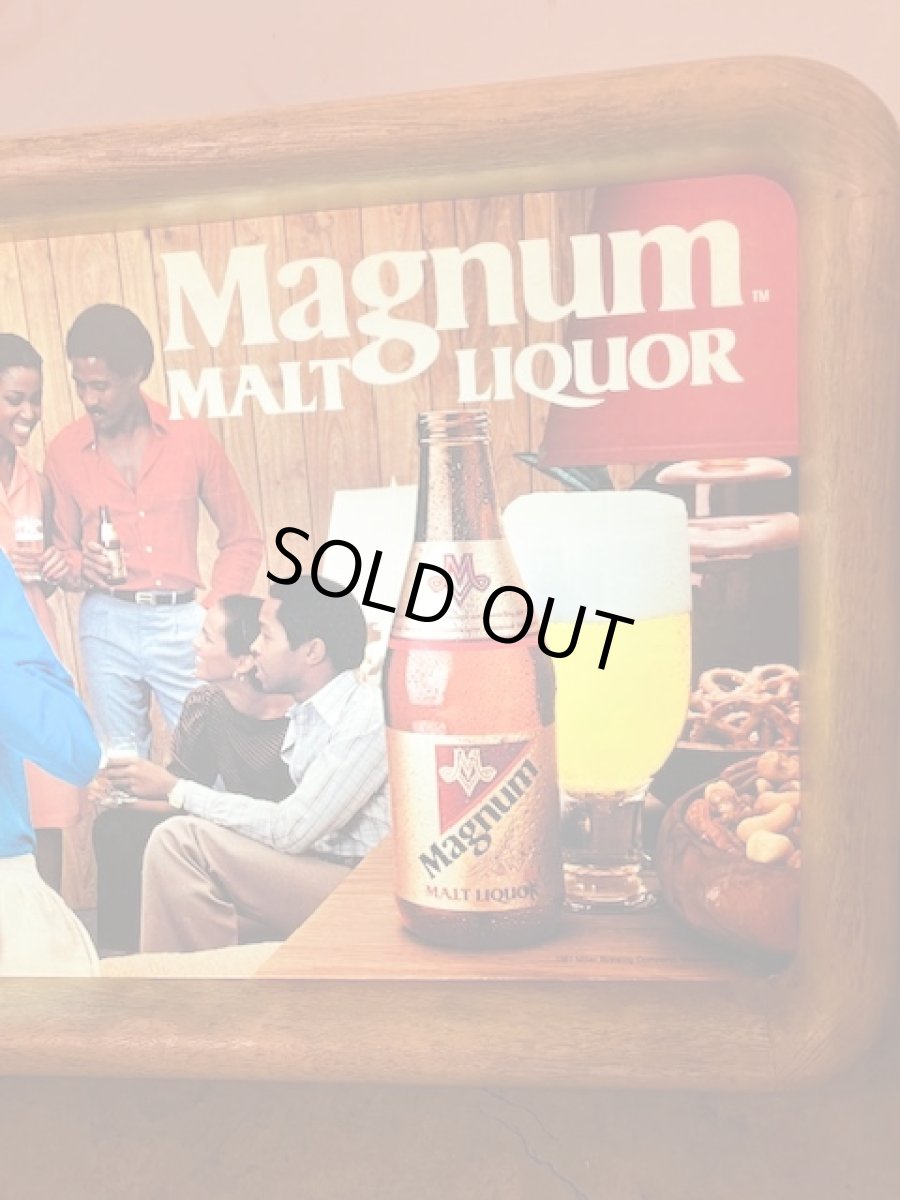 画像4:  “Magnum Malt Liquor” Beer Sign (4)
