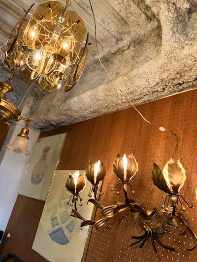 画像3: Starburst Amber Pendant Light